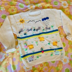 SOLD NWOT 1980s Little Rain Cloud Sweater